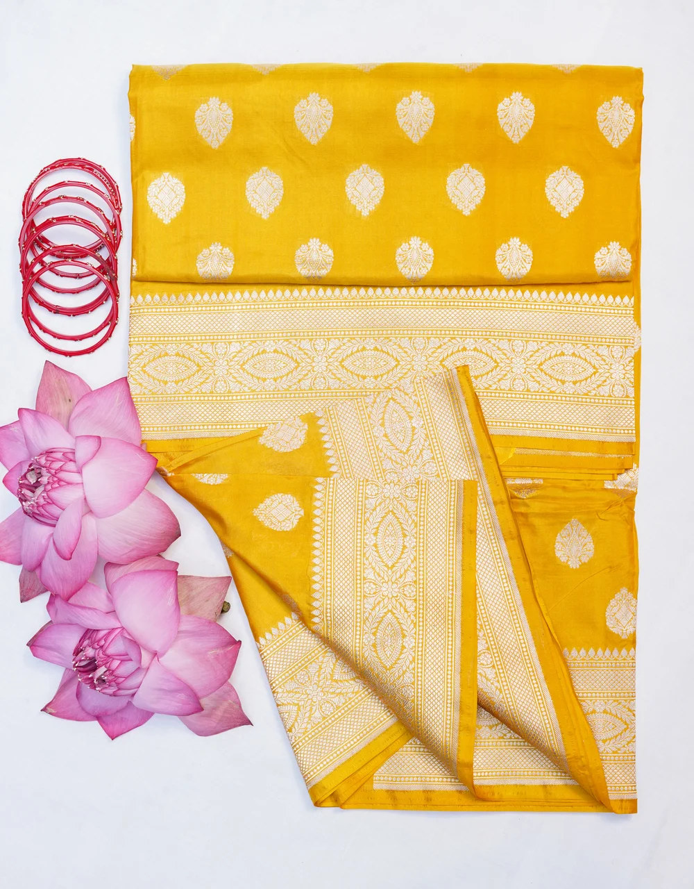 yellow-golden-yellow-pure-silk-katan-banarasi-saree