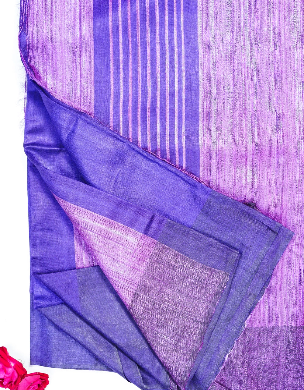 Purple Mastrise Ghicha Silk Saree - View 3