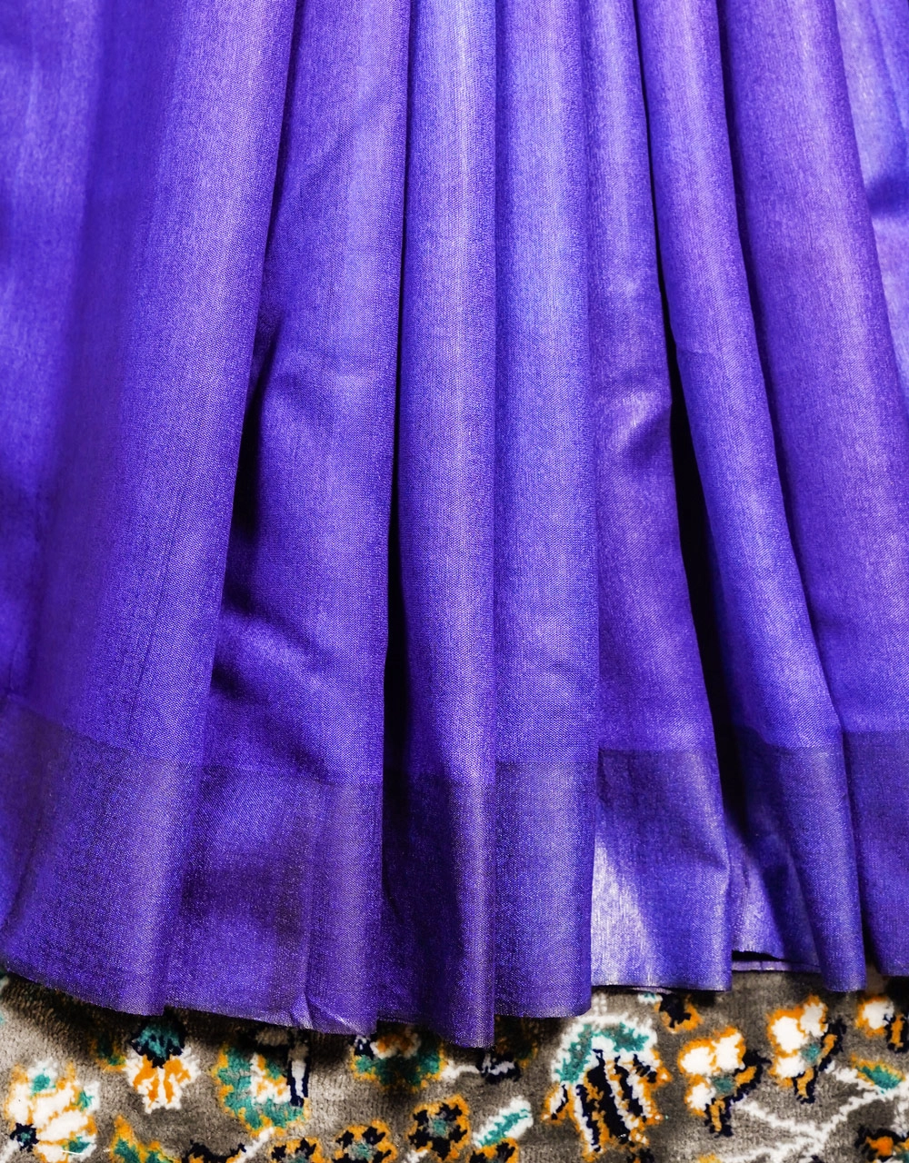 Purple Mastrise Ghicha Silk Saree - View 5