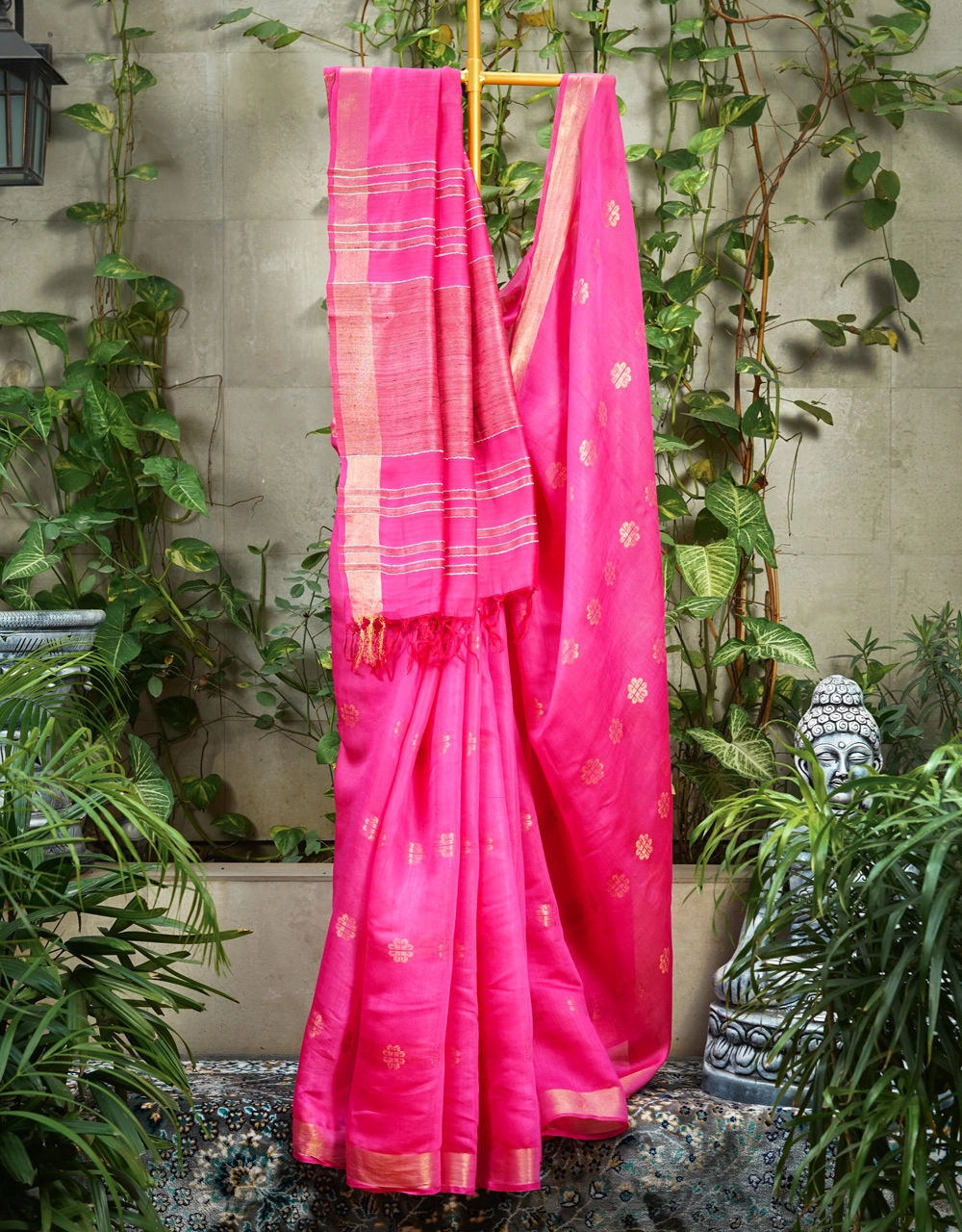 Pink Mulberry Katiya Modal Silk Saree