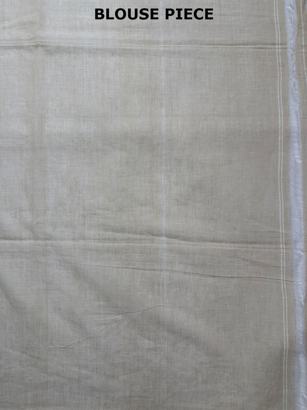 Cream Bengal Mul Cotton 100 Count Handwoven Thread Work Saree - View 7