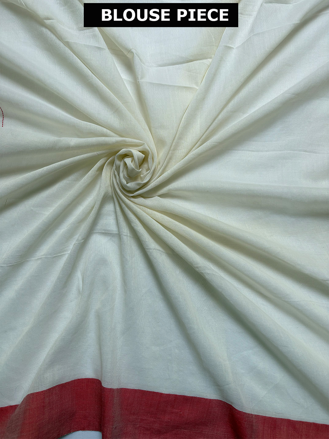 Off White Handspun Bengal Jamdani Pure Khadi Cotton Saree With Woven Threadwork - View 5