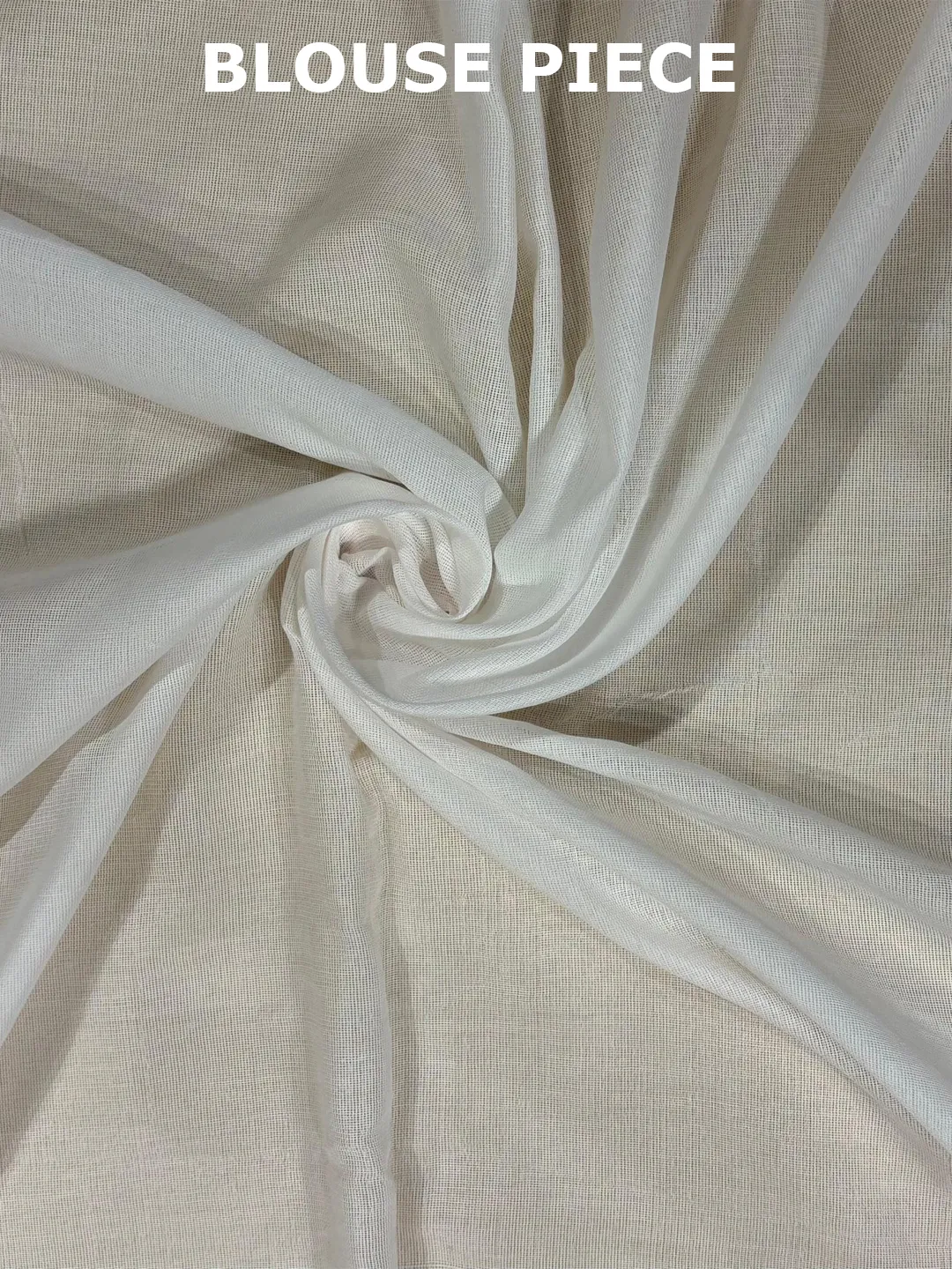 White Bengal Cotton Saree With Floral Print And Contrast Red Border - View 9