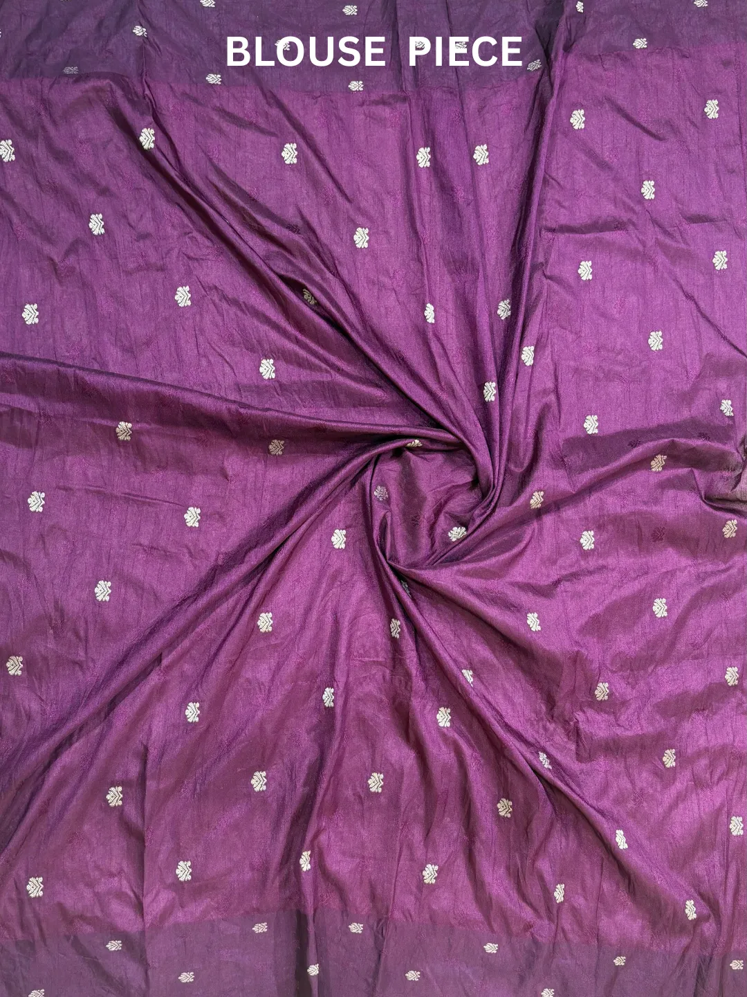Purple Banarasi Soft Silk Saree Wine With Floral Zari front view