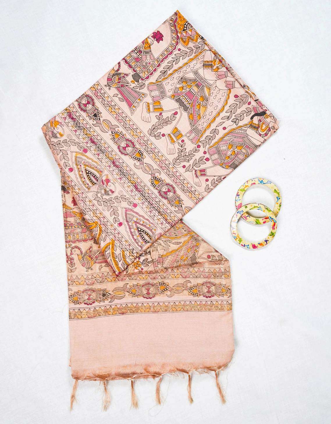 pink-blush-madhubani-hand-painted-soft-silk-saree