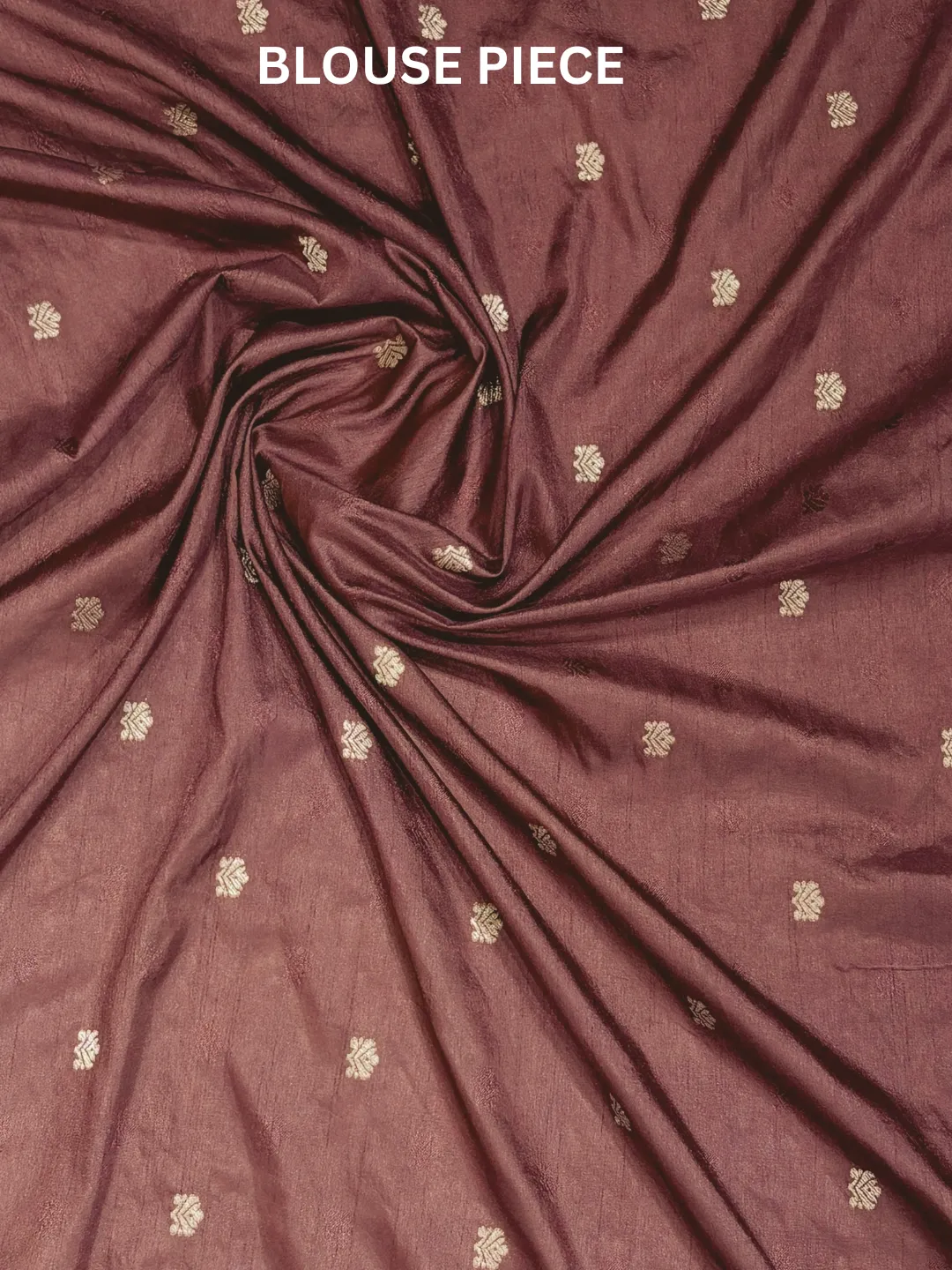 Brown Banarasi Soft Silk Saree Chocolate Brown With Floral Zari front view