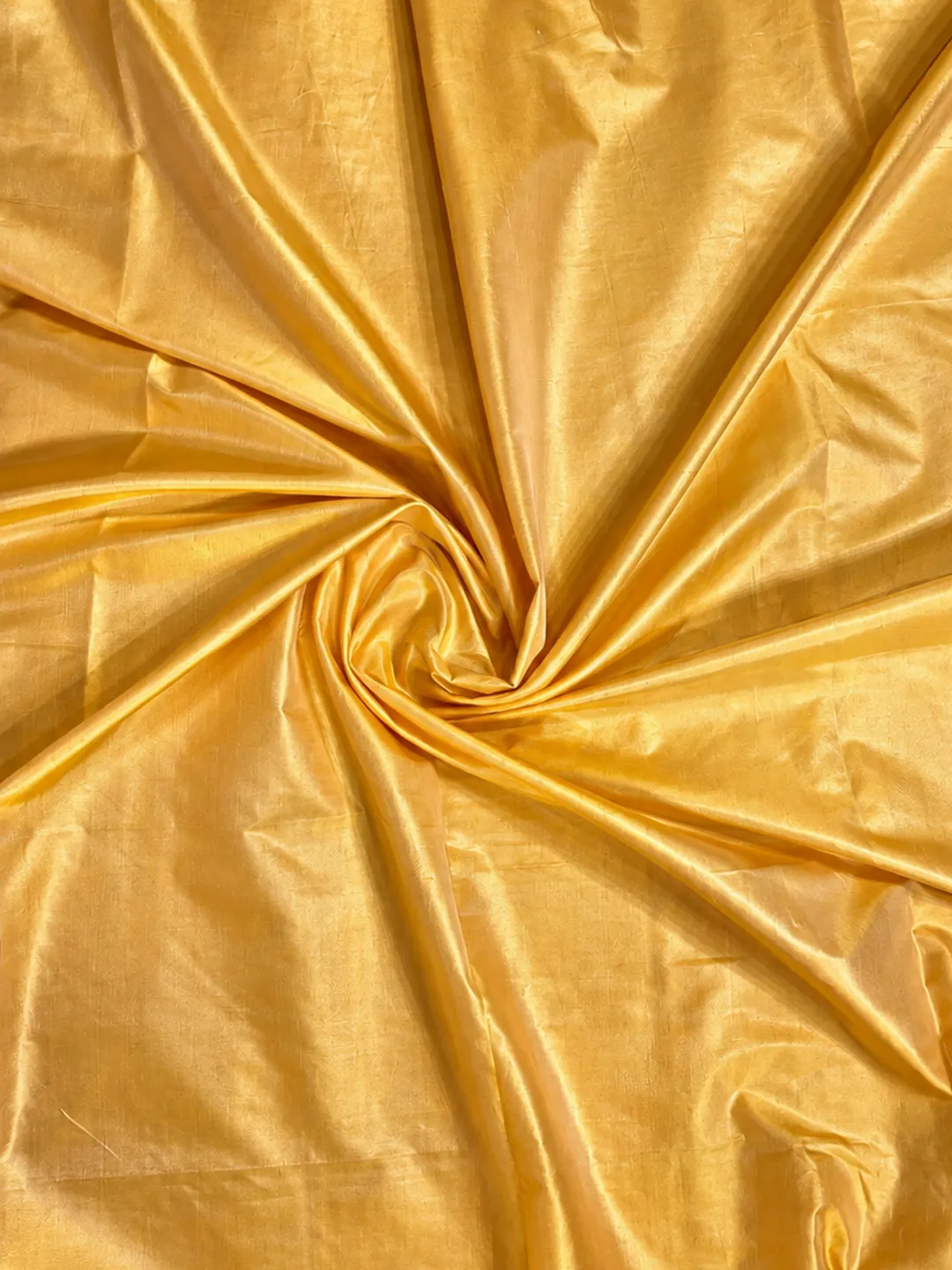 Orange Golden Pure Katan Silk Banarasi Saree front view
