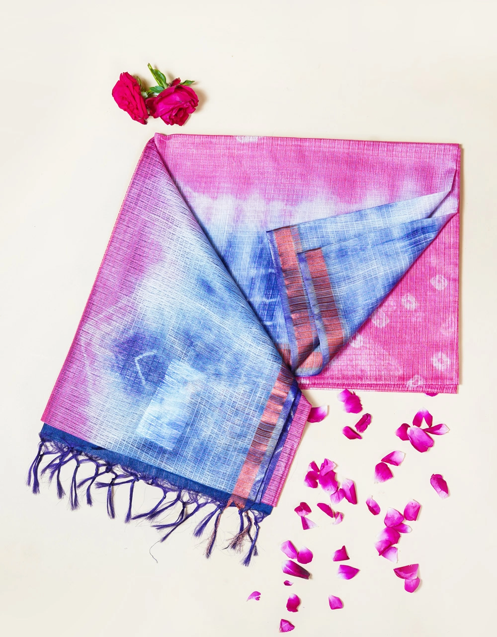 pink-and-blue-kota-bandhni-printed-saree