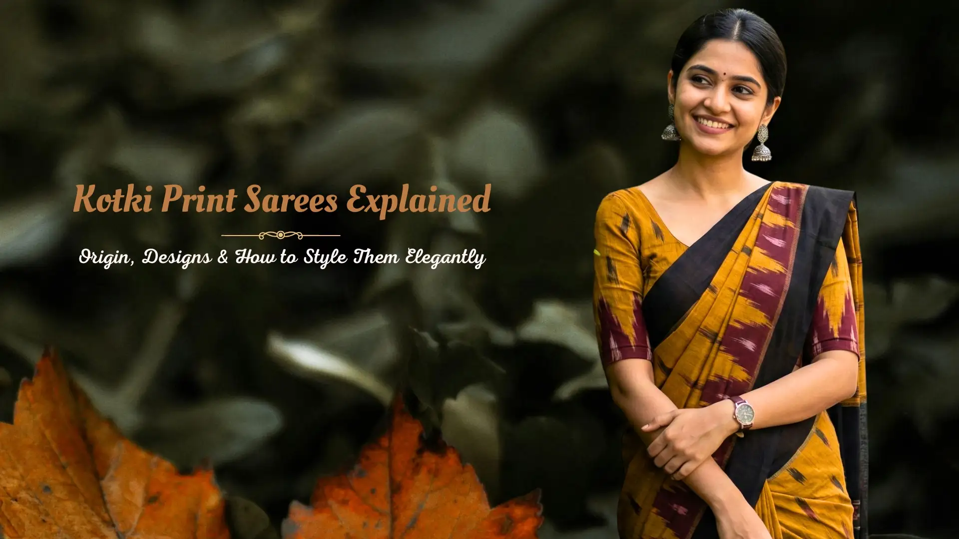 Kotki Print Sarees Explained Origin, Designs & How to Style Them Elegantly