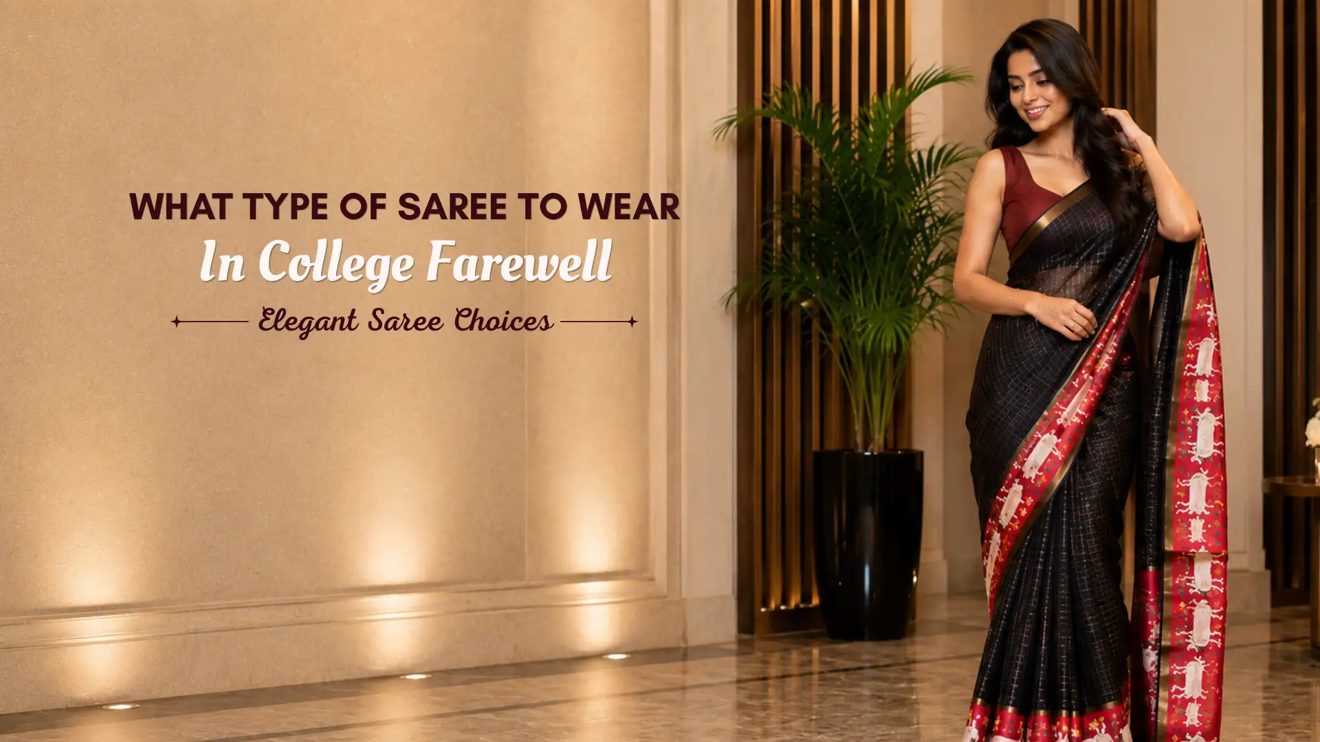 What Type of Saree to Wear in College Farewell?