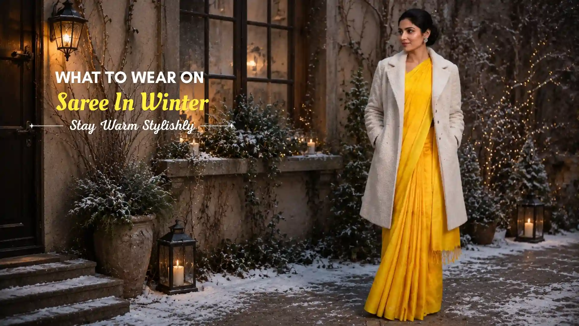 What to Wear on Saree in Winter