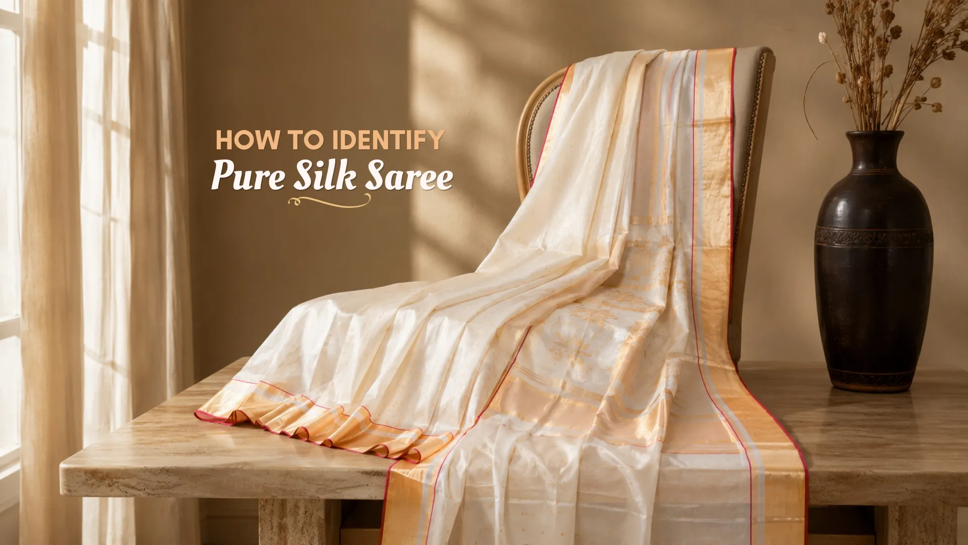 How to Identify Pure Silk Saree?