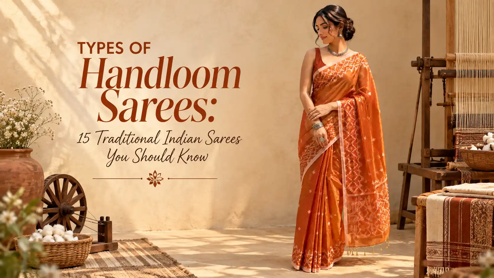 Types of Handloom Sarees: 15 Traditional Indian Sarees You Should Know