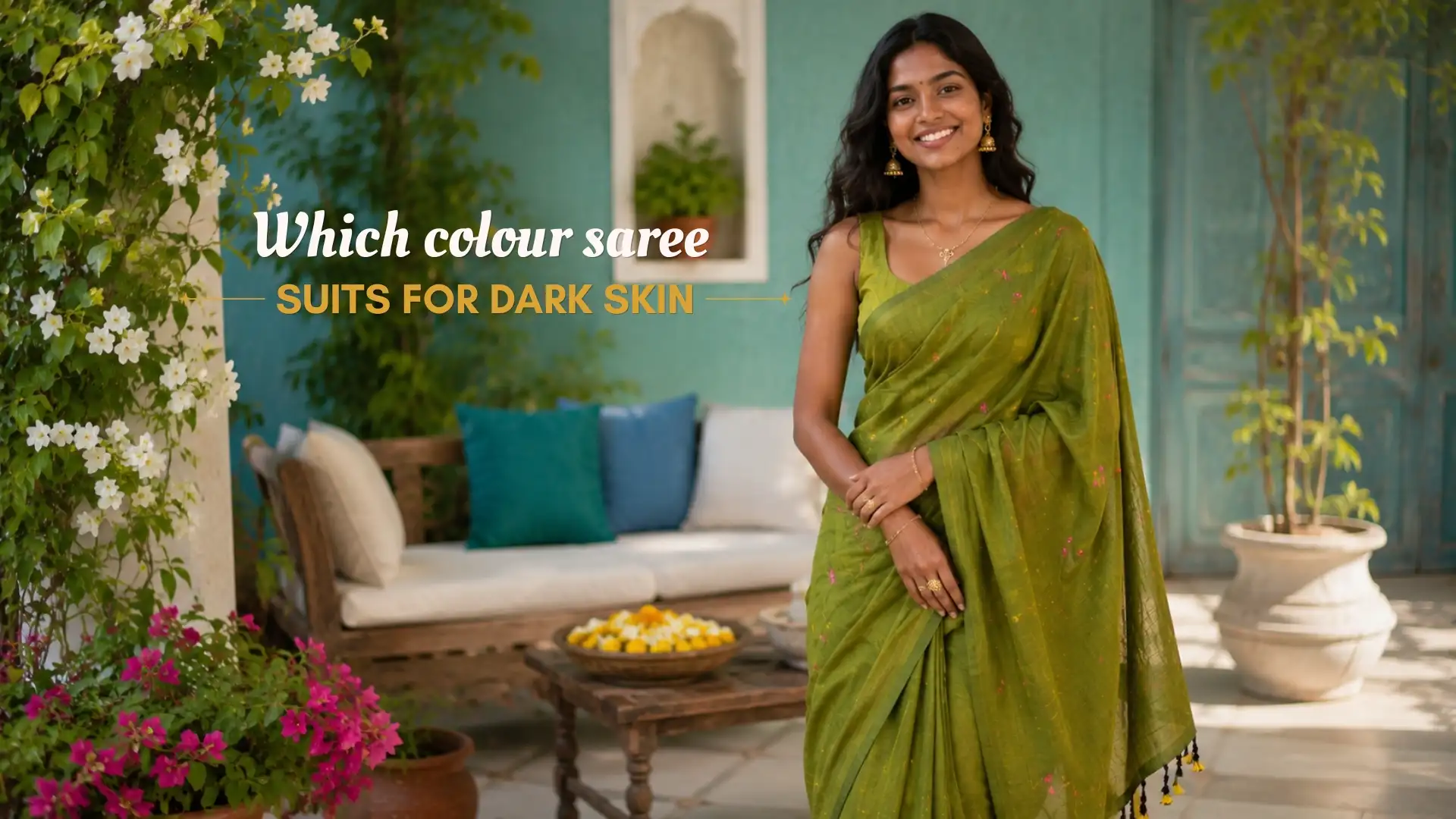 Which Colour Saree Suits for Dark Skin?