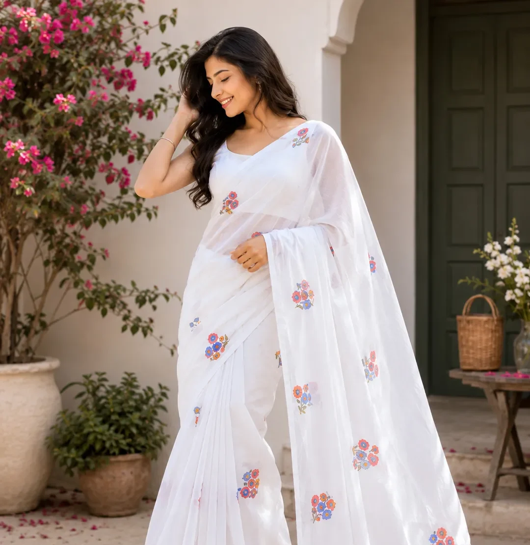 Why Every Woman Should Own a White Linen Saree?