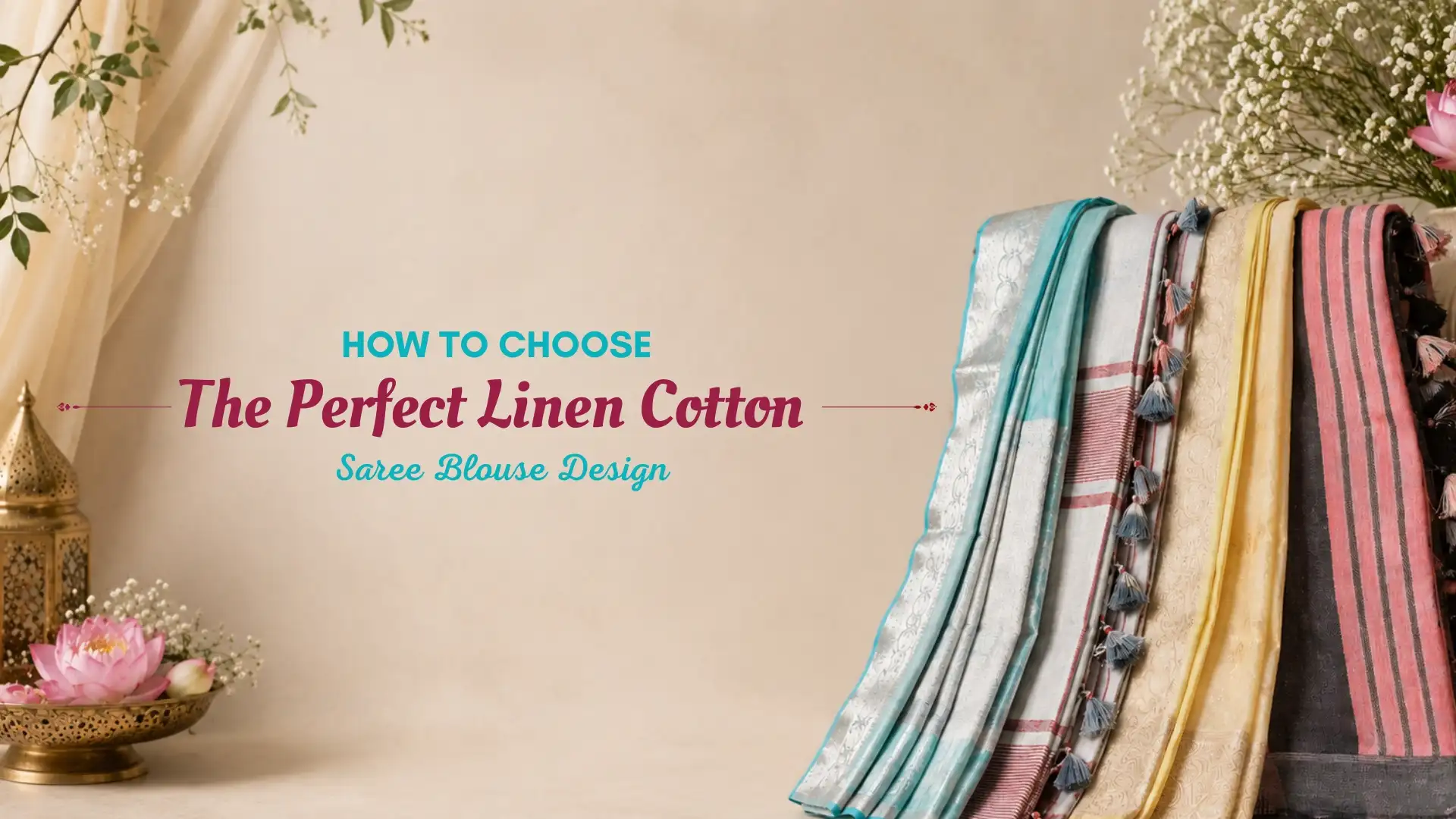 How to Choose the Perfect Linen Cotton Saree Blouse Design?